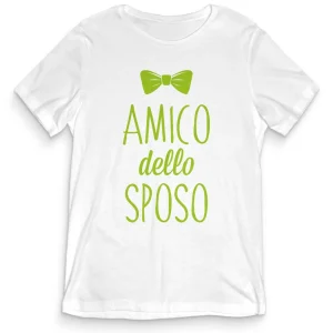 TeesBlitz T-Shirt Uomo ADDIO CELIBATO – Amico dello sposo – teeADNC-007A