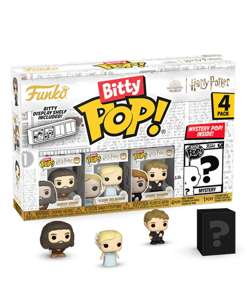 Rubeus Hagrid / Fleur DeLacour / Cedric Diggory / Mystery Bitty (4-Pack)