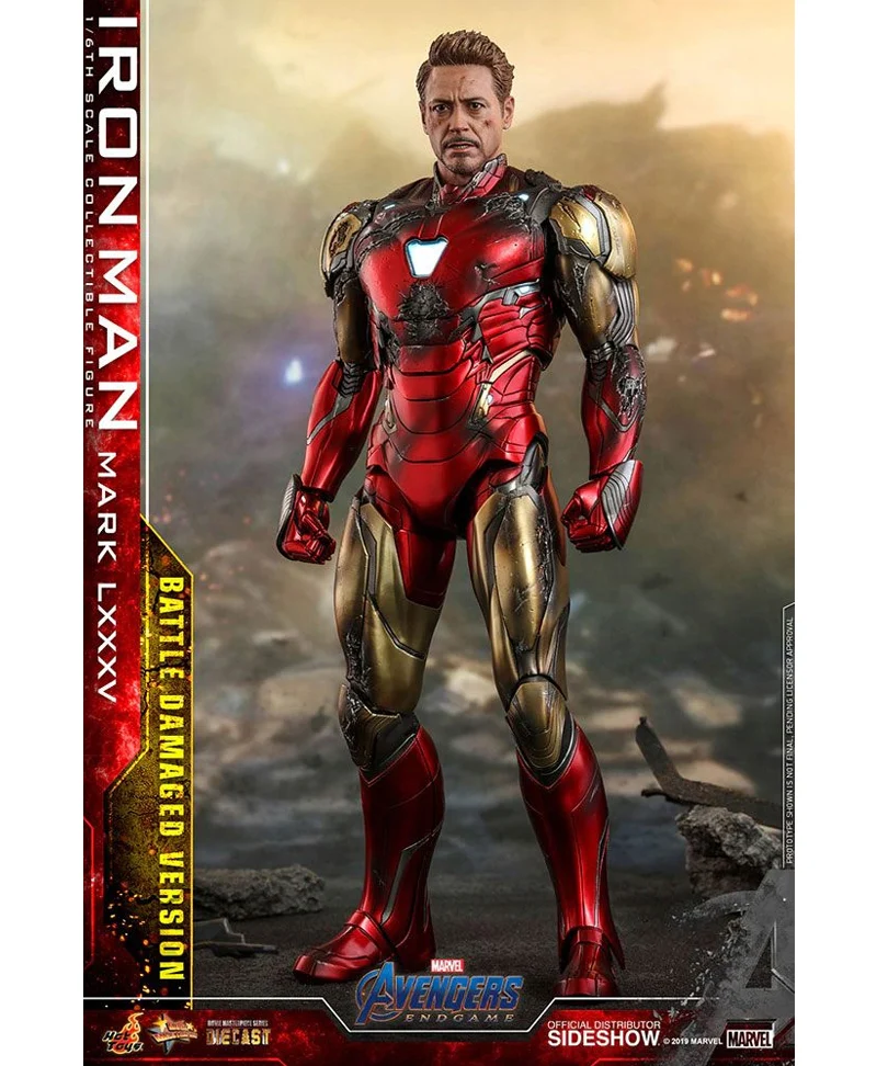Avengers: Endgame Movie Masterpiece Action Figure 1/6 Iron Man Mark LXXXV Battle Damaged 32 cm - immagine 2
