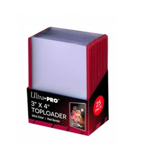 Toploader Bordo Rosso Premium 3″ x 4″