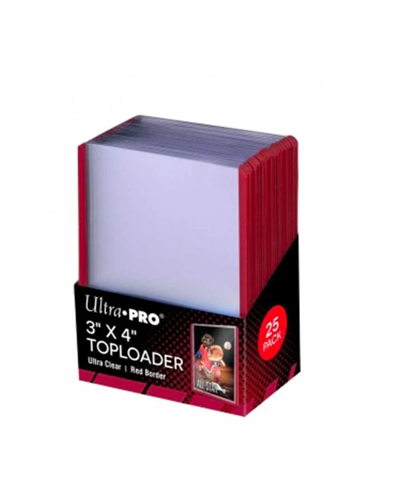 Toploader Bordo Rosso Premium 3" x 4"