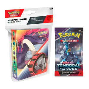 Pokemon Mini Portfolio Card Album + 1 Booster Pack Scarlet & Violet – Temporal Forces ENG Pokemon Mini Portfolio Card Album + 1 Booster Pack Scarlet & Violet – Temporal Forces ENG
