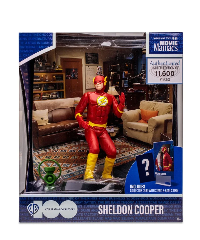 The Big Bang Theory Movie Maniacs Action Figure Sheldon Cooper as The Flash 15 cm - immagine 2
