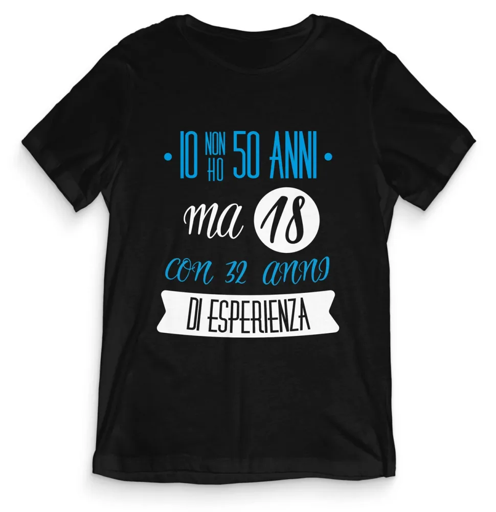 TeesBlitz tee181 –  T-Shirt Divertente – 50 anni