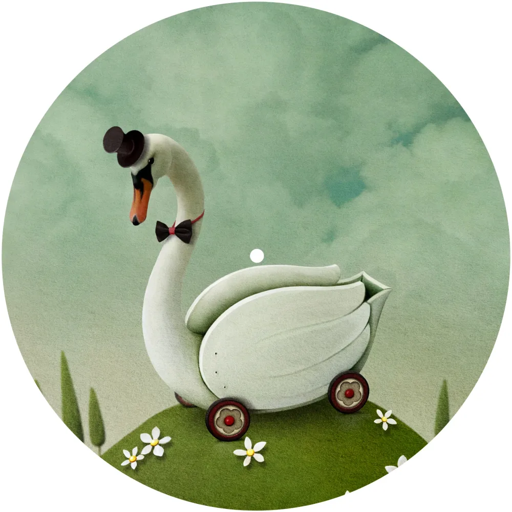 Slipmats 33 TB098 – Panno feltro giradischi Imaginaria – Swan