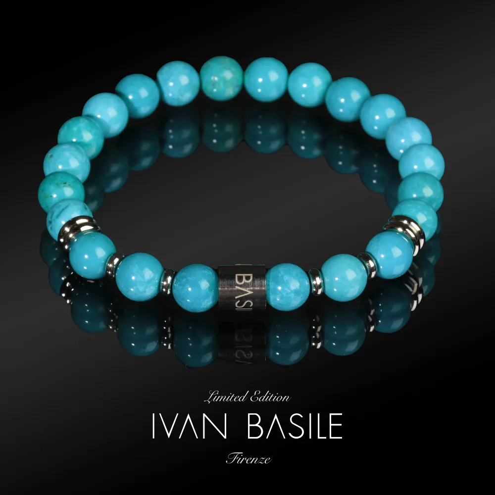 TURCHESE Bracciale elastico 8mm