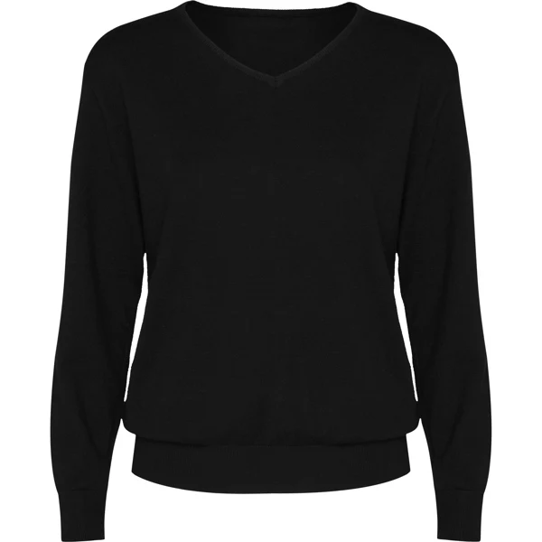 Maglione da Lavoro Donna HILUX WOMAN – Collo a V in Maglia Jersey con Coste 1x1 - immagine 2