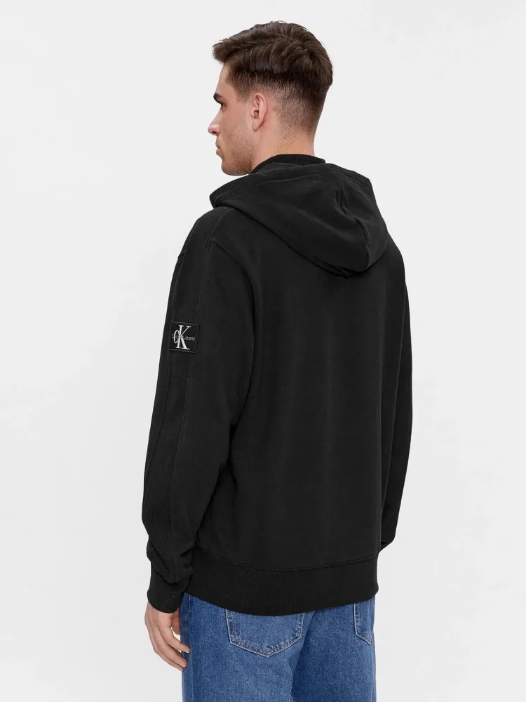 Calvin Klein Felpa Uomo Badge Hwk Zip - immagine 3