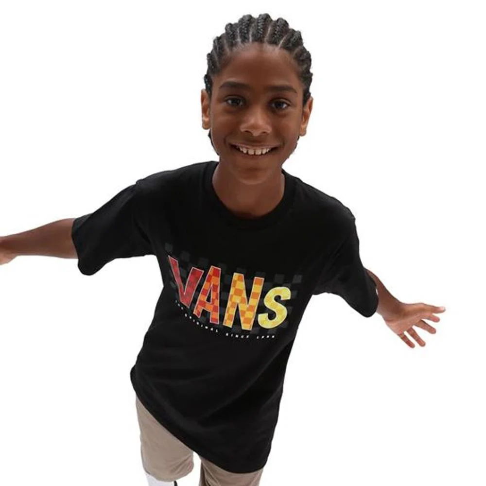Vans T-Shirt Junior Vans Checks Ss Boys Vans T-Shirt Junior Vans Checks Ss Boys