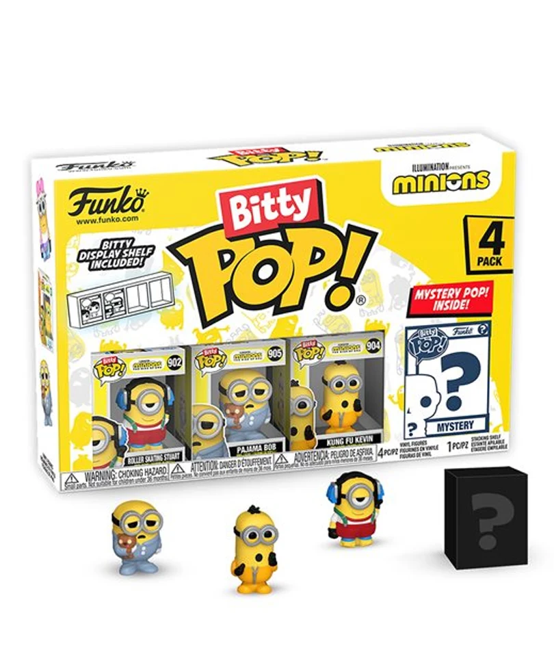 Roller Skating Stuart / Pajama Bob / Kung Fu Kevin / Mystery Bitty (4-Pack)