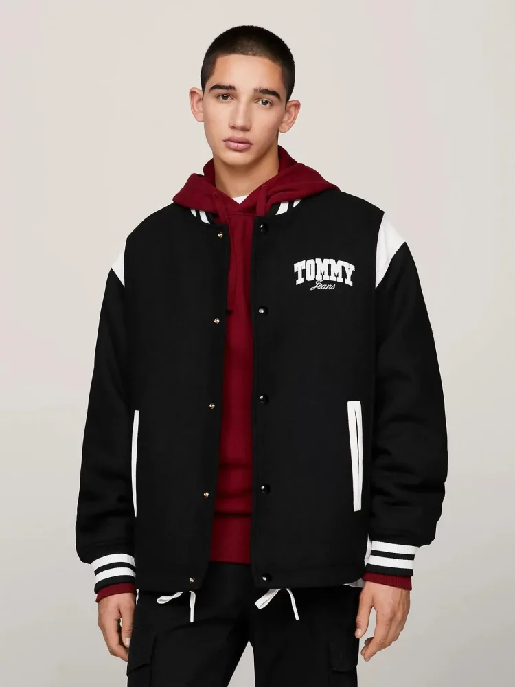Tommy Hilfiger Giacca Uomo Tjm Cord Wool Mix Letterman - immagine 2