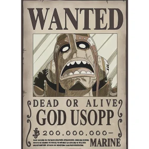 One Piece – Poster: “WANTED GOD USOPP” (52X38) One Piece – Poster: “WANTED GOD USOPP” (52X38)