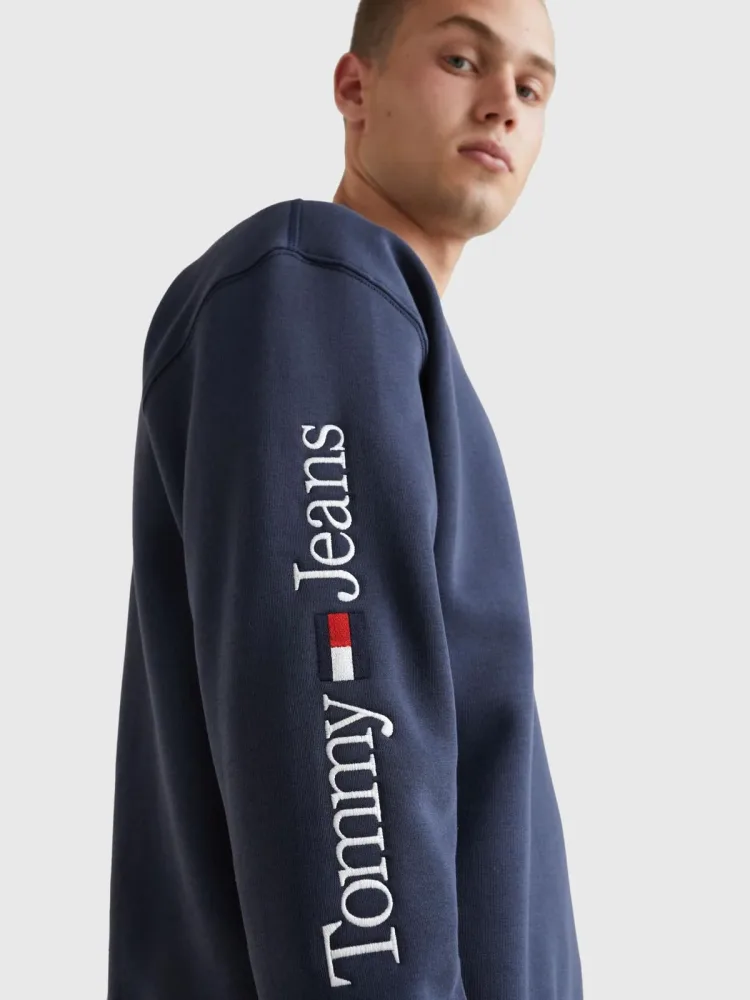 Tommy Hilfiger Felpa Uomo Linear Placement - immagine 3