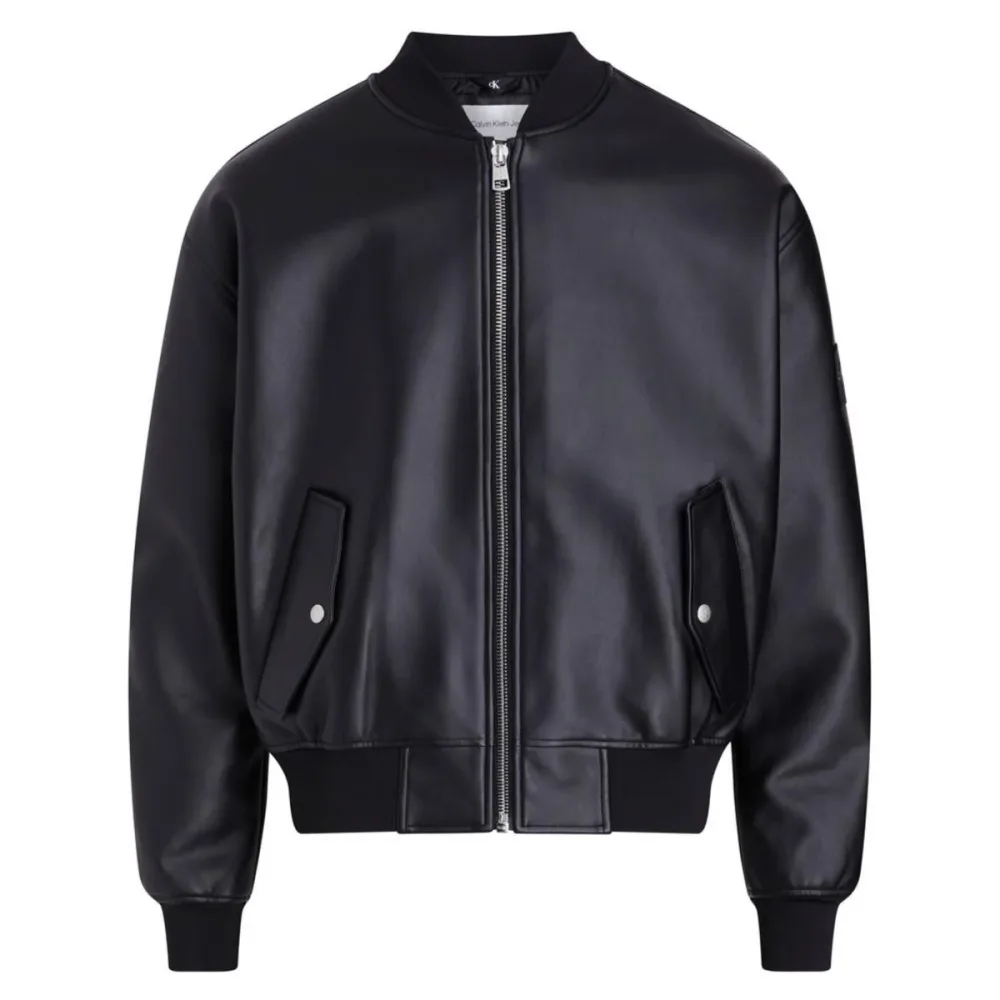 Calvin Klein Giacca Uomo Faux Leather Bomber - immagine 2