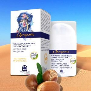 L’ARGANIC CREMA DI GIOVINEZZA Viso e Décolleté