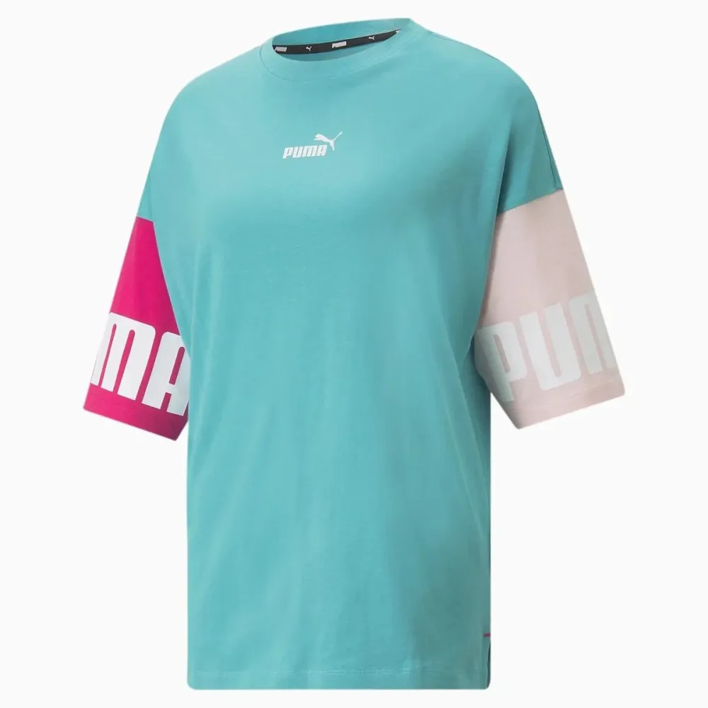 Puma T-Shirt Donna Puma Power Colorblock Puma T-Shirt Donna Puma Power Colorblock