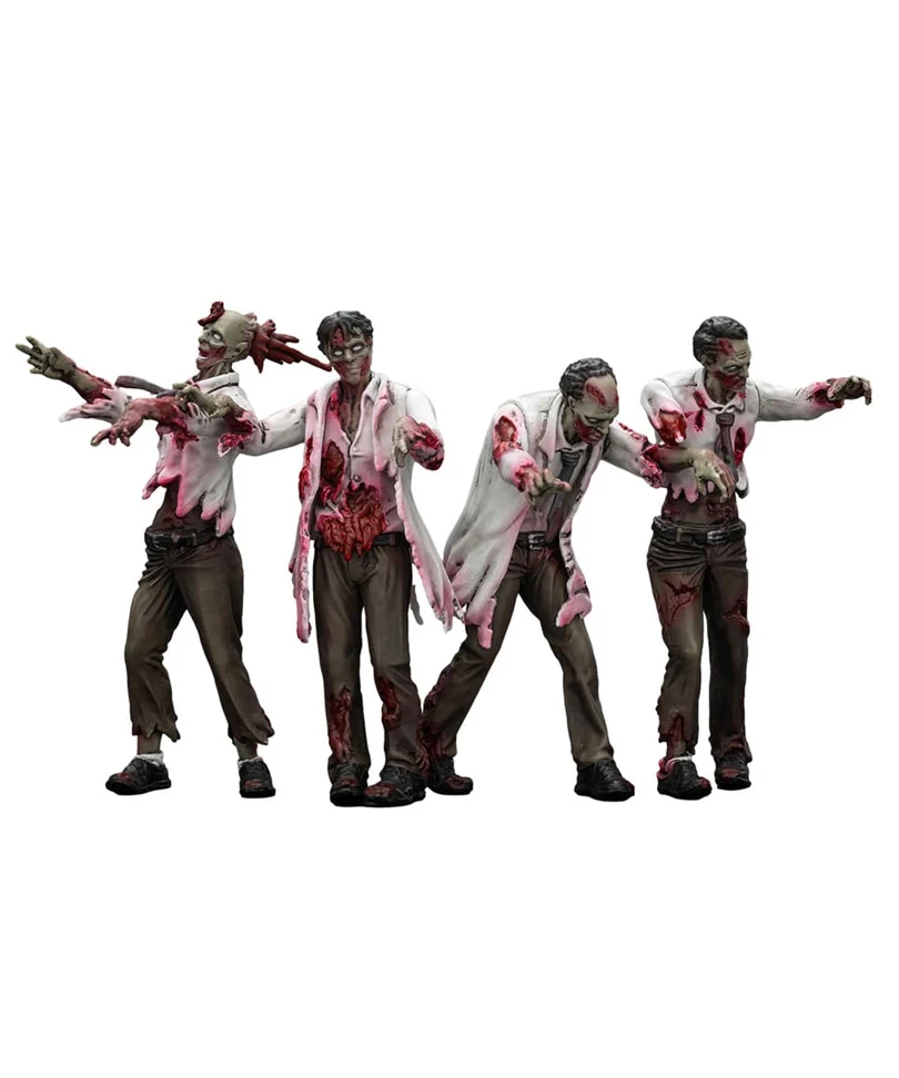 Zombie Dark Source - Action Figures 4-Pack Scientists (Male) 8 cm - immagine 3