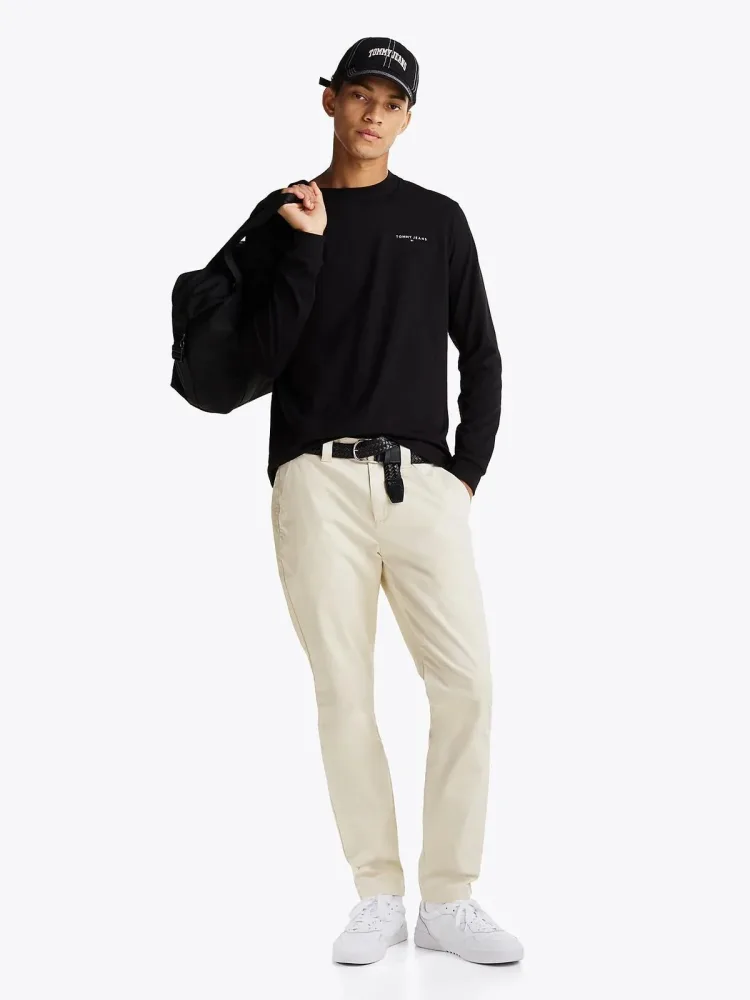 Tommy Hilfiger T Shirt Ml Uomo Slim Linear - immagine 3