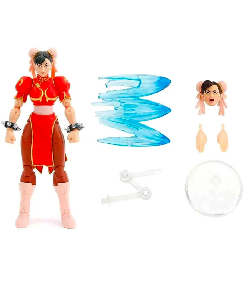 Street Fighter II: Chun-Li (Red Dress) - Action Figure Deluxe in Scala 1:12 - immagine 2