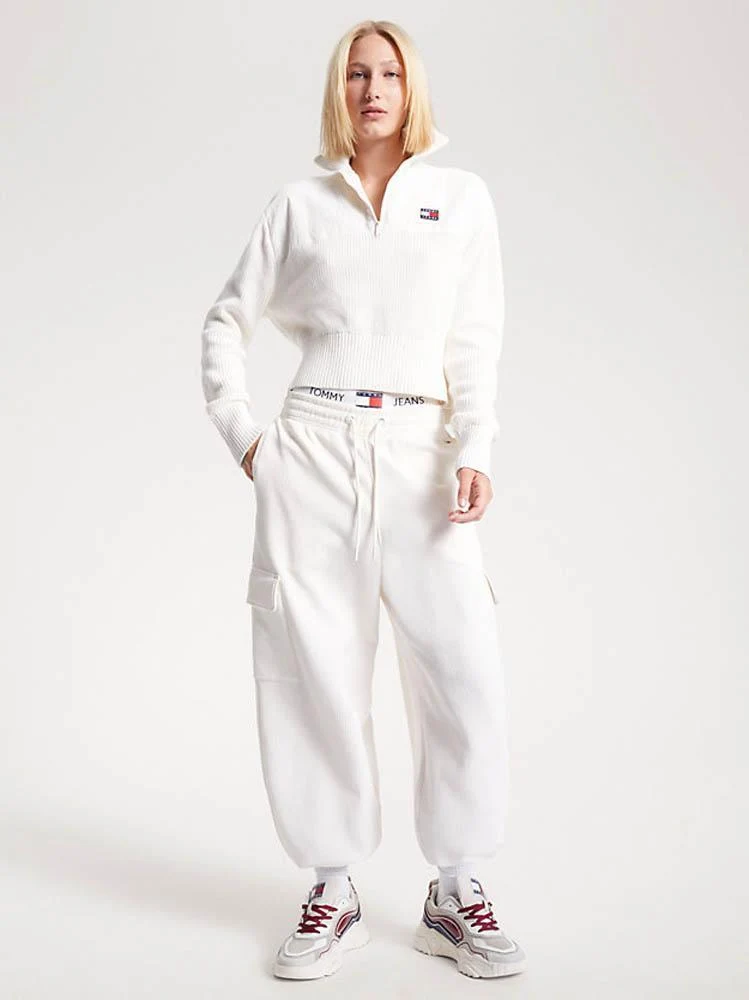 Tommy Hilfiger Maglia Donna Tjw Half Zip Badge Rib - immagine 3