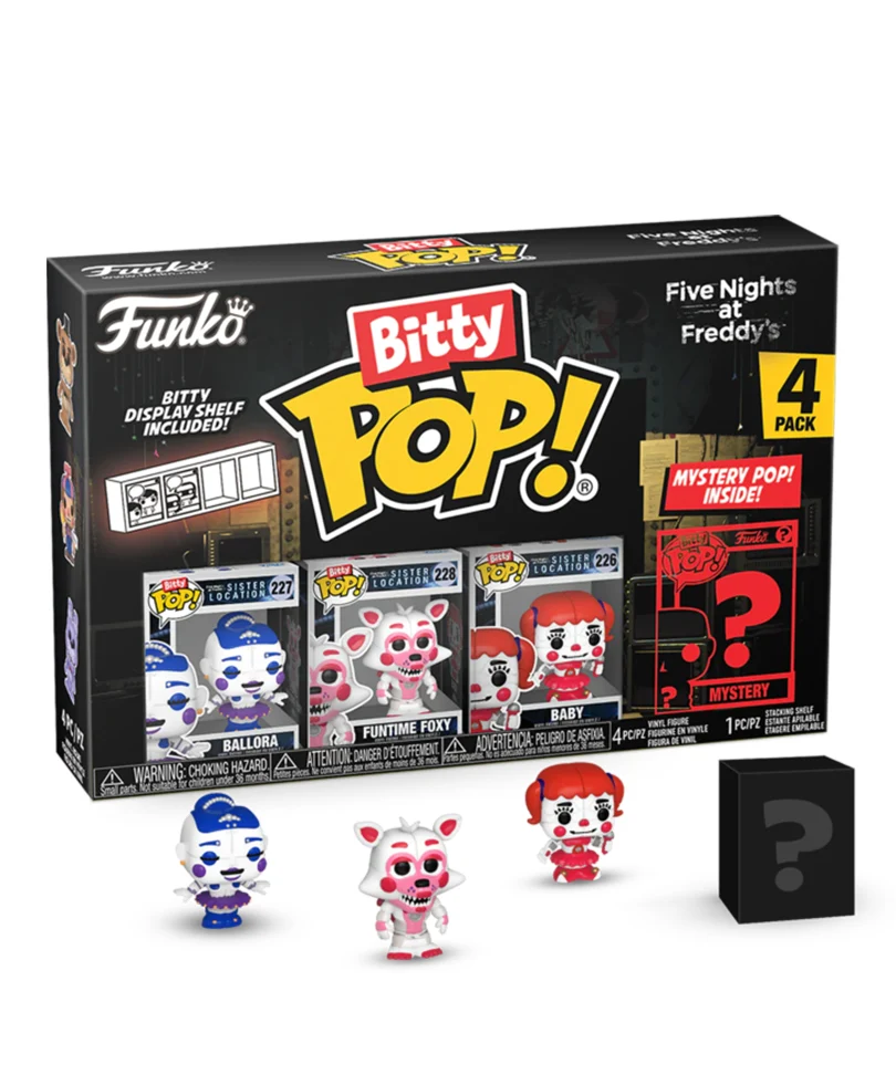 Ballora / Funtime Foxy / Baby / Mystery Bitty (4-Pack)
