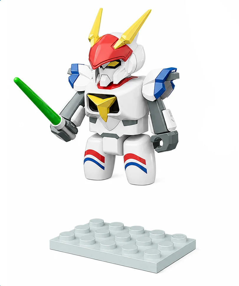 Metal Armor Dragonar - Dragonar-1 Opening Ver And Carrier Set - Brickroid Mini Figure - immagine 2
