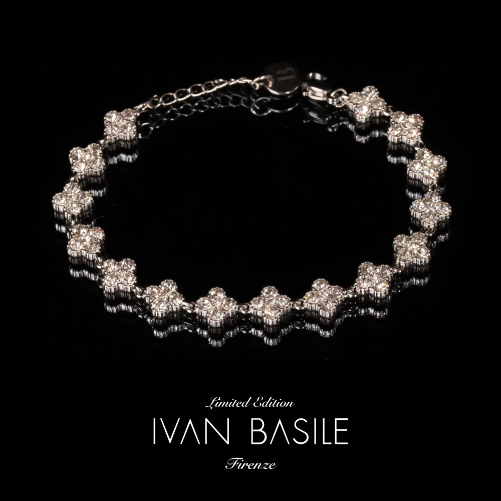 BRACCIALE TENNIS BOUQUET ARGENTO