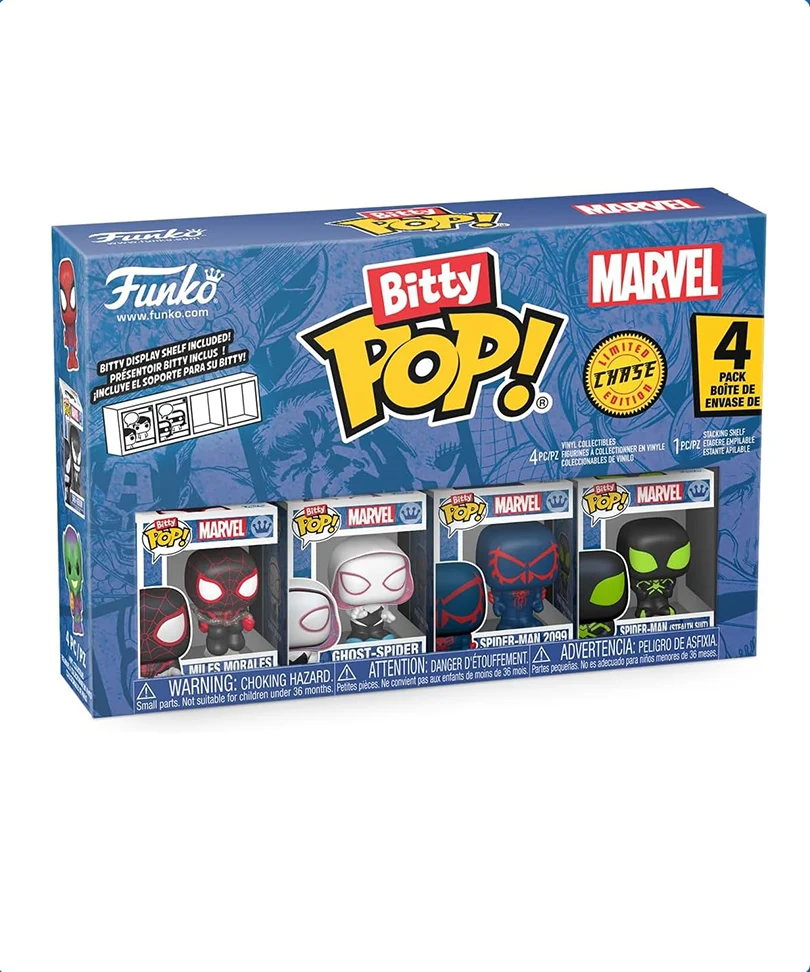 Miles Morales / Ghost-Spider / Spider-Man 2099 / Scegli il tuo Bitty (4-Pack) - immagine 3
