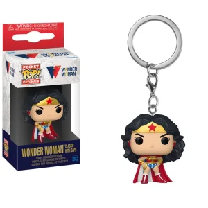 Wonder Woman 80th Classic with Cape Keychain Wonder Woman 80th Classic with Cape Keychain