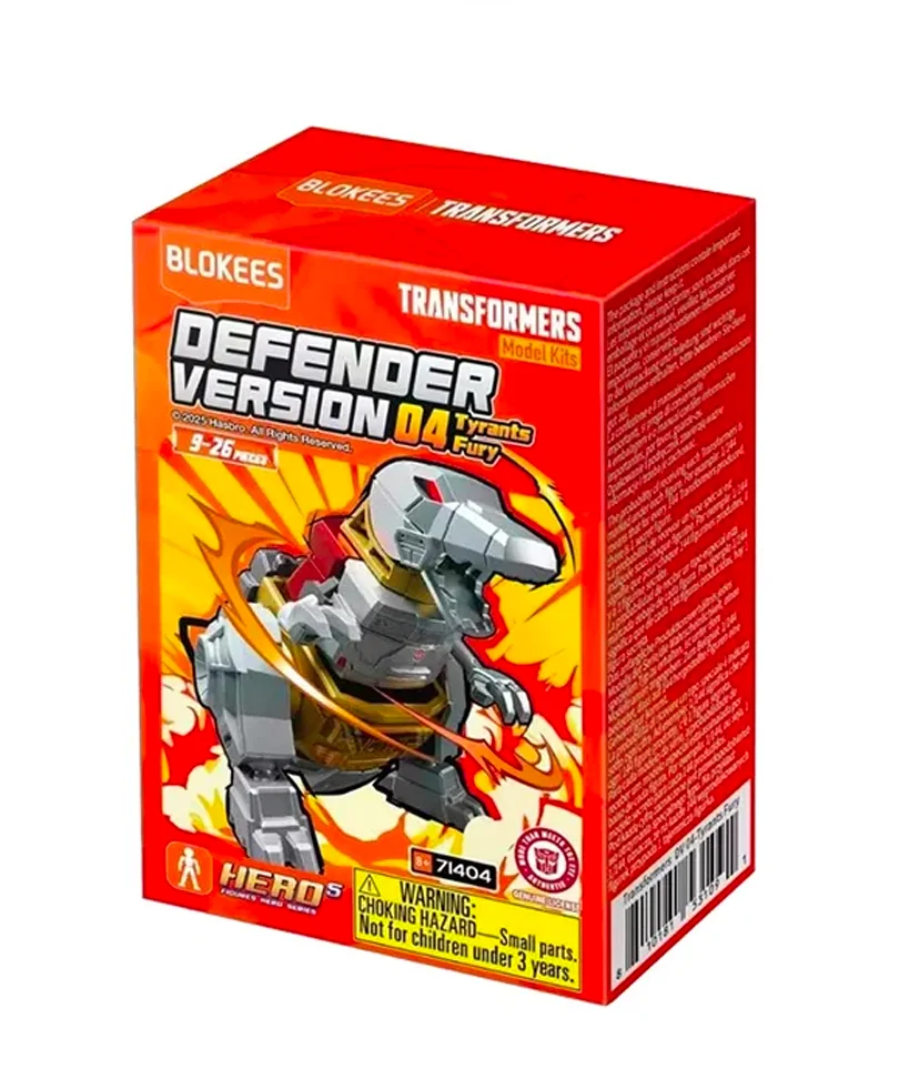 Transformers Blokees Plastic Model Kit Defender Version 04 Tyrants Fury - Blind Box