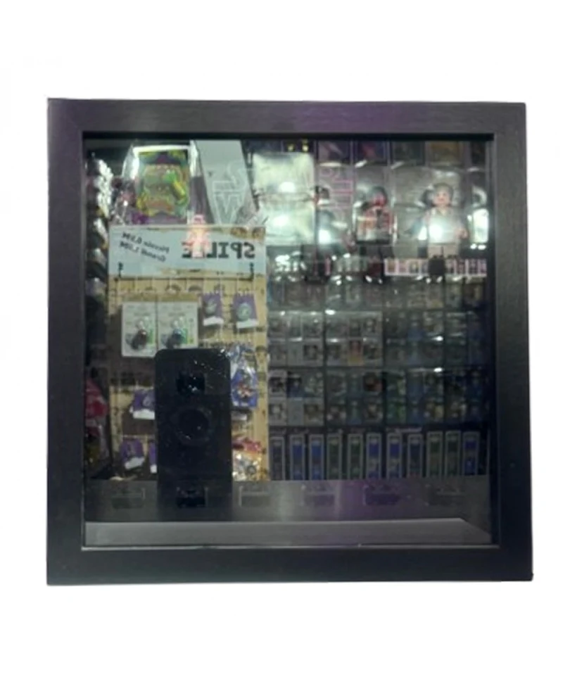 Display Organizer Small 25X25 per LEGO Minifigures Telaio Nero Sfondo Star Wars