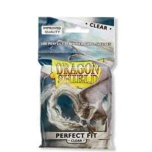 Dragon Shield Standard Perfect Fit – Sleeves – Clear/Clear (100 Sleeves) Dragon Shield Standard Perfect Fit – Sleeves – Clear/Clear (100 Sleeves)