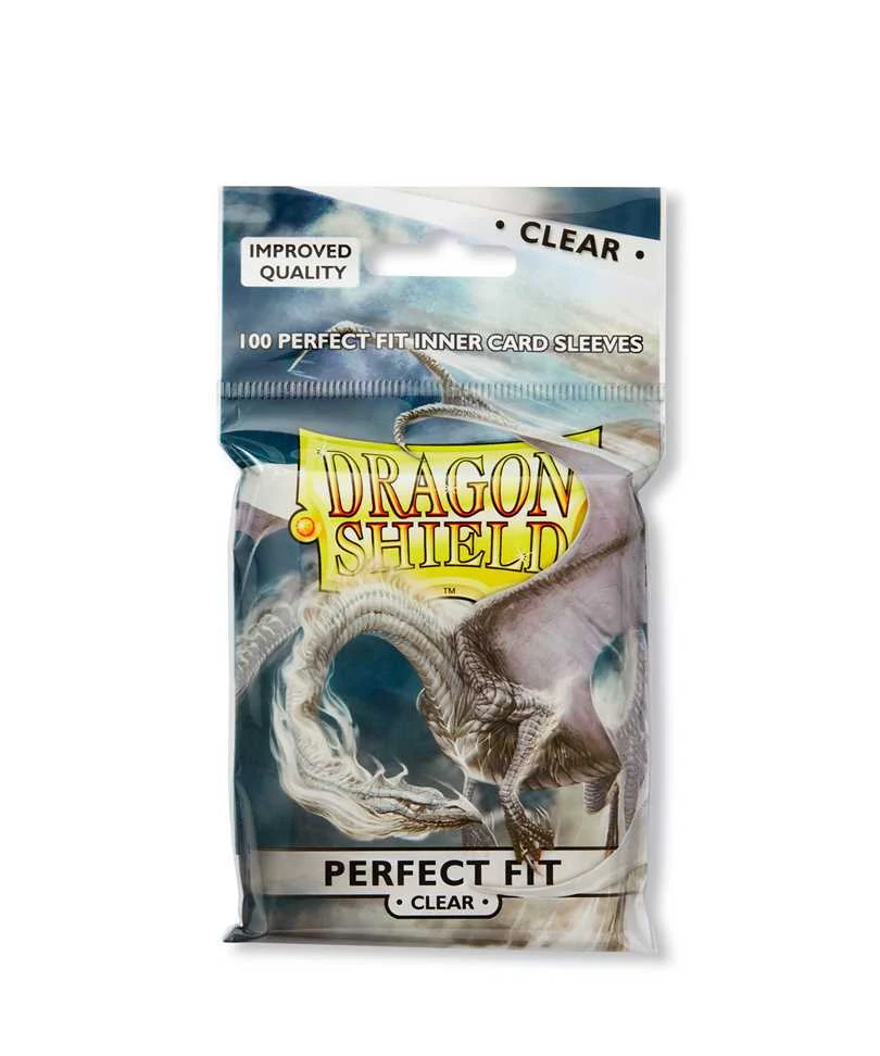 Dragon Shield Standard Perfect Fit - Sleeves - Clear/Clear (100 Sleeves)