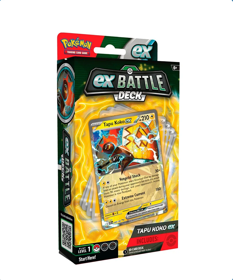 Pokemon Mazzo Lotte di Lega - Tapu Koko EX e Fogliaferrea EX - immagine 2