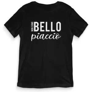 TeesBlitz tee161 –  T-Shirt Divertente – Non sono bello Piaccio