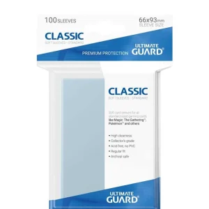 Ultimate Guard – Classic Soft Sleeves – Standard Size Transparent (100)