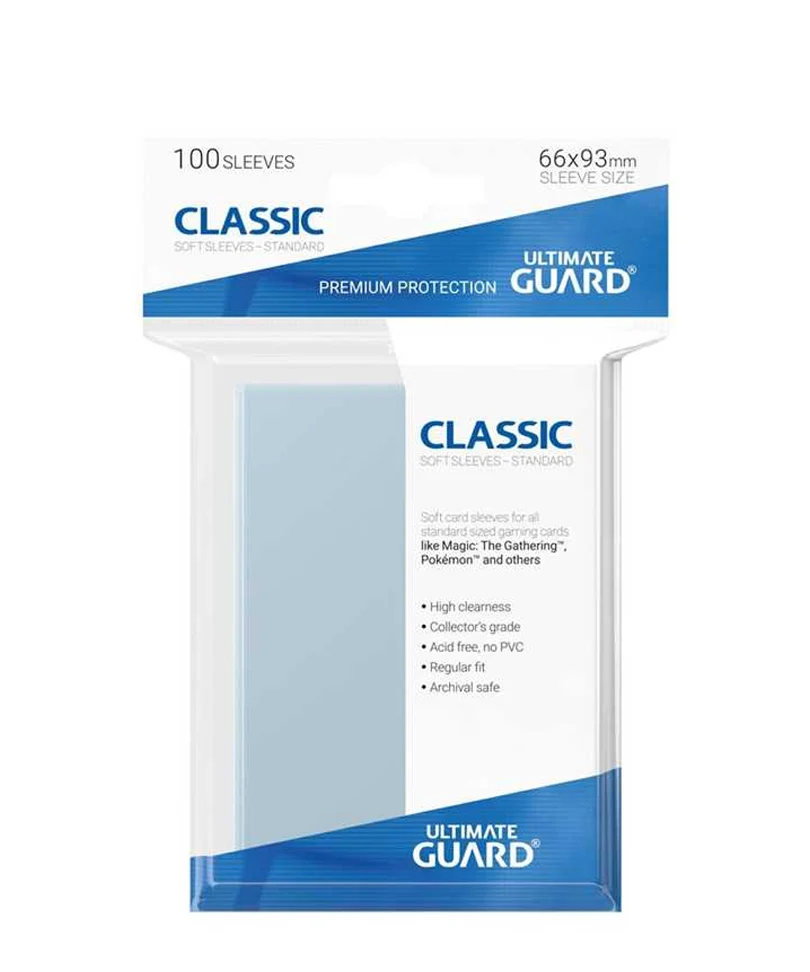 Ultimate Guard - Classic Soft Sleeves - Standard Size Transparent (100)