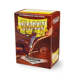 Dragon Shield – Standard Sleeves – Matte Crimson (100 Sleeves) Dragon Shield – Standard Sleeves – Matte Crimson (100 Sleeves)