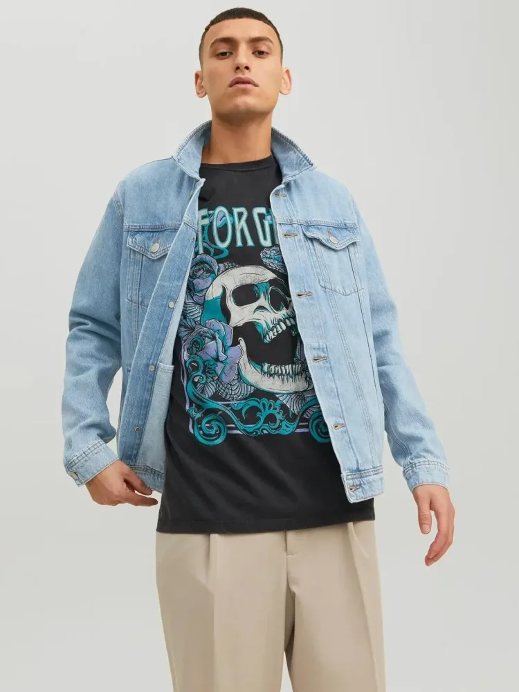 Jack And Jones Giacca Uomo Denim Jj I Jean - immagine 2