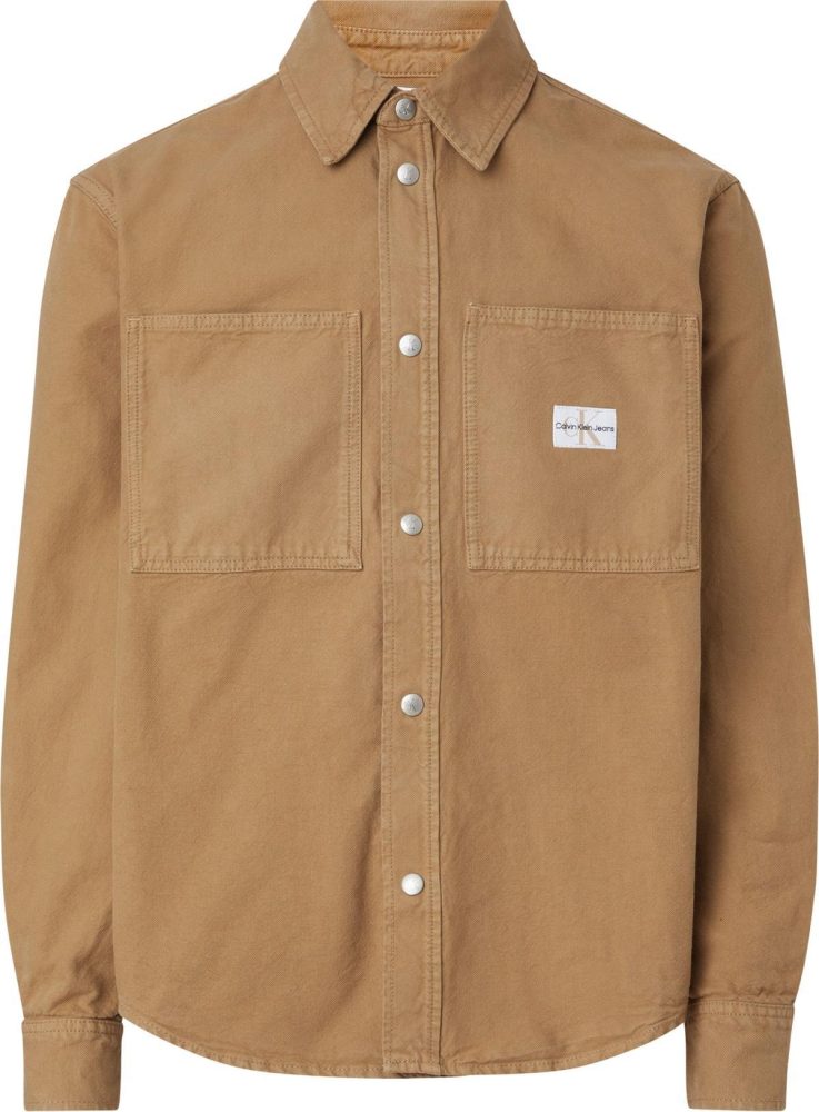 Calvin Klein Camicia Uomo Canvas Relaxed Linear