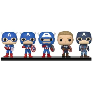 Original Captain America (1941) / Silver Age (1964) / Exoskeleton (1995) / Super Soldier (2005) / Steve Rogers (2016) (5-Pack) [Amazon Exclusive]
