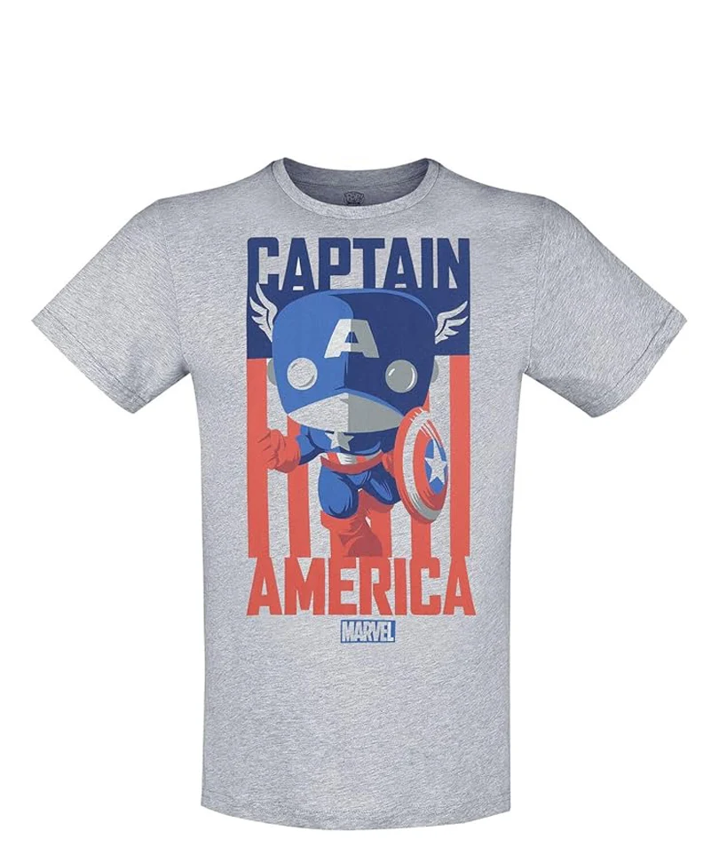 Funko Marvel T-Shirt Captain America (Taglia XL)