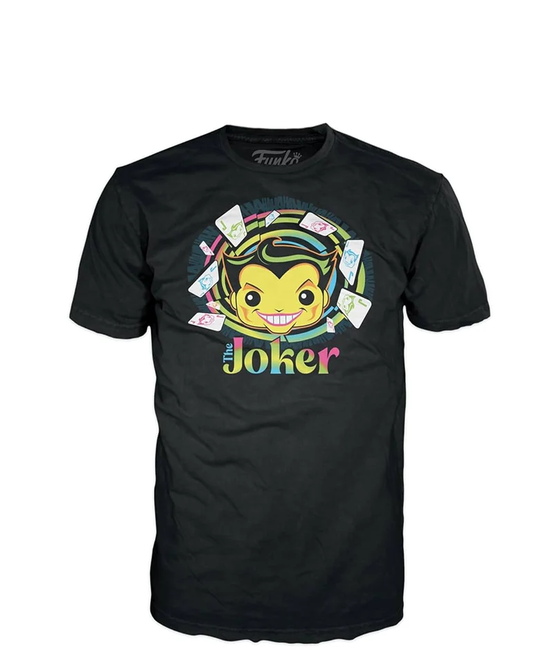 DC Comics T-Shirt Joker Black Light (Taglia XL)