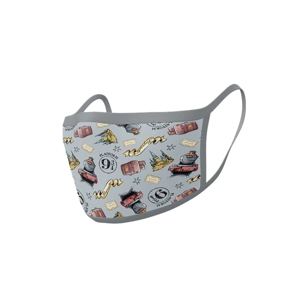 Coppia di Mascherine Brandizzate Harry Potter (Hogwarts Express)