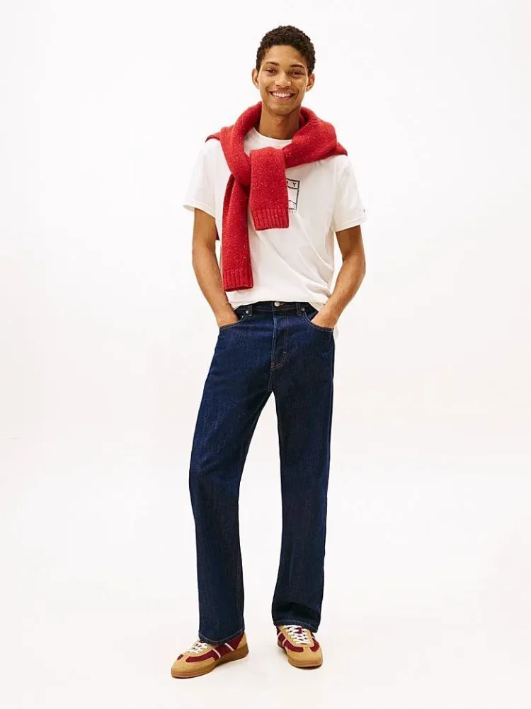 Tommy Hilfiger T Shirt Uomo Reg Center Flag - immagine 3