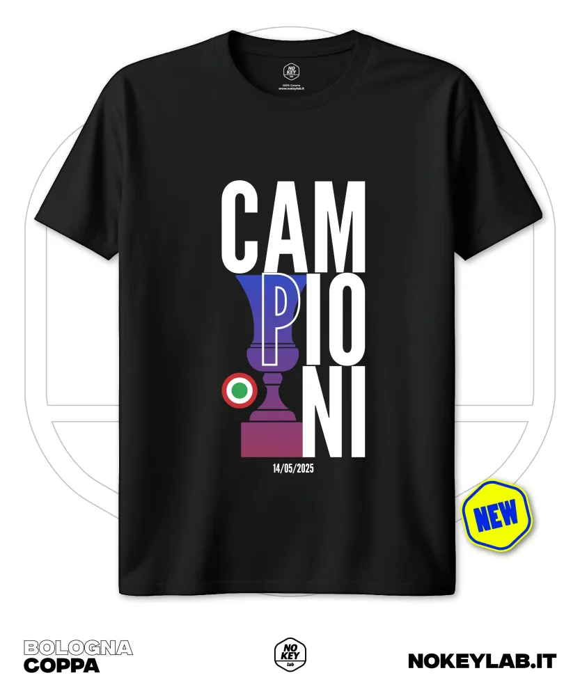 Maglia Celebrativa Bologna Coppa Italia 2025 Campioni – Vittoria Storica per i Rossoblù