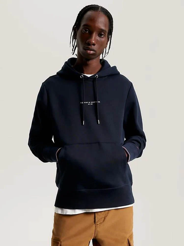 Tommy Hilfiger Felpa Uomo Logo Tipped Hoody - immagine 2