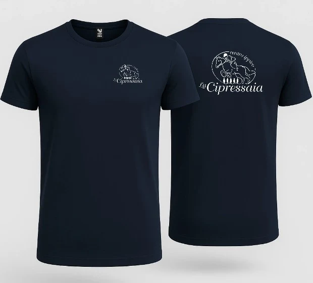 T-shirt La Cipressaia – Modello BEAGLE Stampa Fronte/Retro