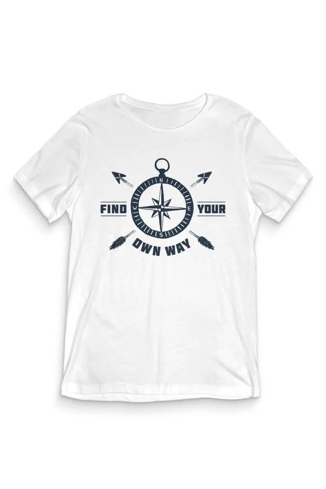 TeesBlitz tee228 – T-Shirt grafiche originali – Find Your Own Way