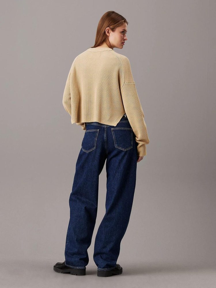 Calvin Klein Maglia Donna Logo Intarsia - immagine 2